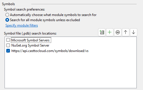 Visual Studio Symbols