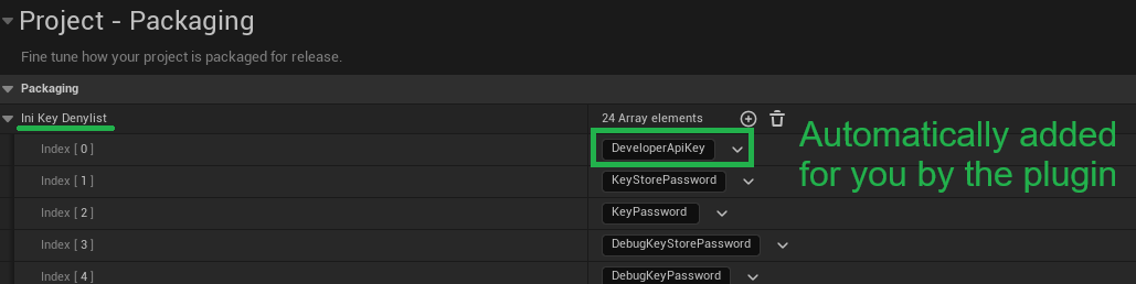 Developer API Key Deniedlist